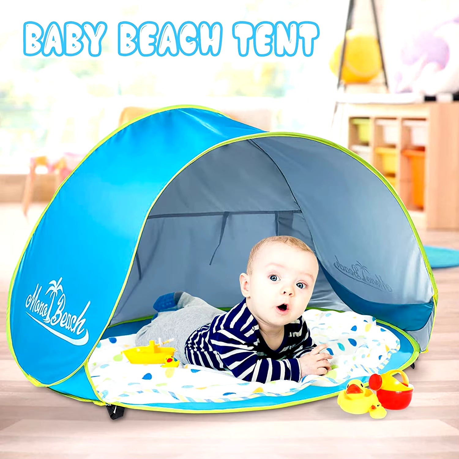 Baby Beach Tent Shade UV Protection Sun Shelter Infant Outdoor Toys Swimming Pool House Beach Tent Toys for Kids Children