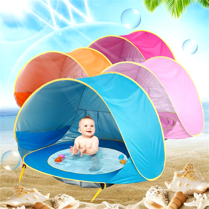 Baby Beach Tent Shade UV Protection Sun Shelter Infant Outdoor Toys Swimming Pool House Beach Tent Toys for Kids Children